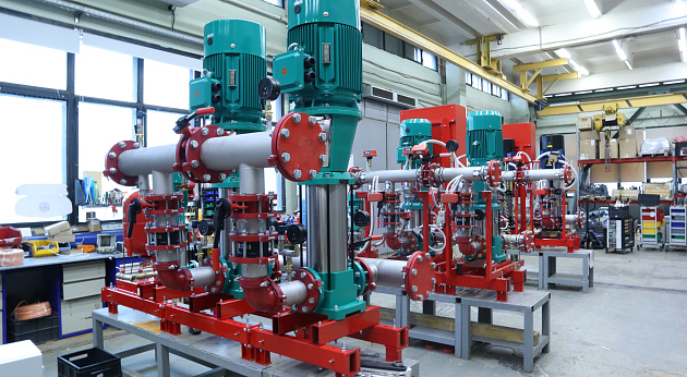 Участок разработки насосов